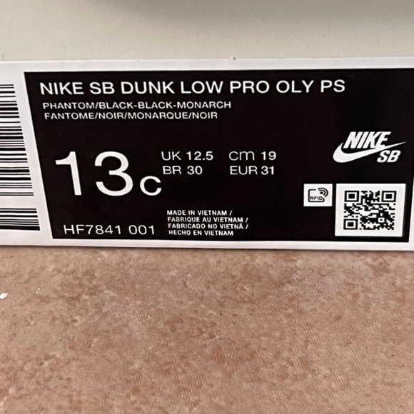 Nike SB Dunk Low Pro OLY PS Size 13c - Picture 11 of 14